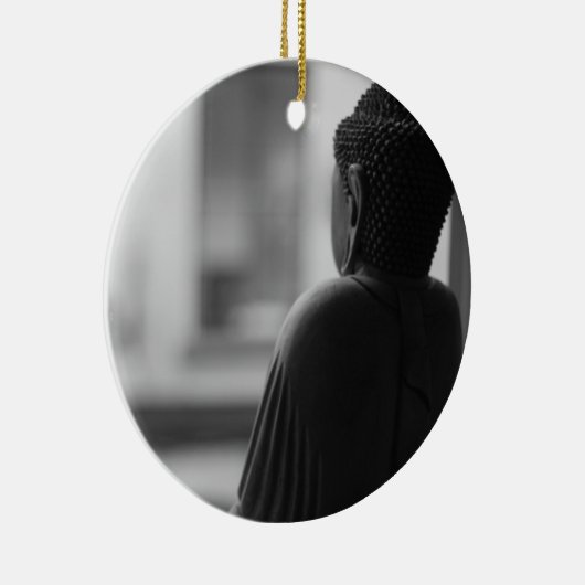 Buddha sitzt in Meditation Keramik Ornament (Rechts)