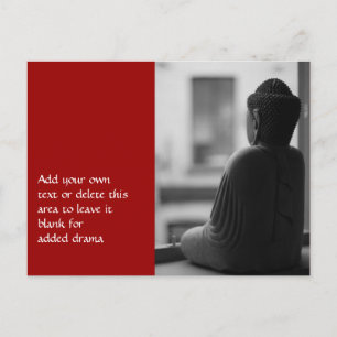 Buddha sitzt in Meditation Postkarte