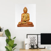 Buddha-Skulptur Poster (Heimbüro)