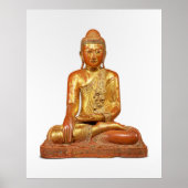 Buddha-Skulptur Poster (Vorne)