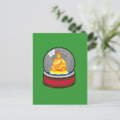 Buddha Snow Globe Postkarte (Stehend Vorderseite)