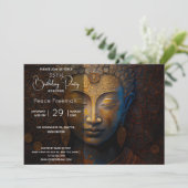 Buddha, spirituelle Meditation Einladung (Stehend Vorderseite)