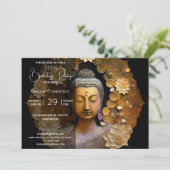 Buddha, spirituelle Meditation Einladung (Stehend Vorderseite)