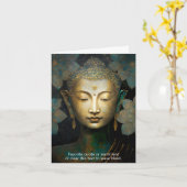Buddha, spirituelle Meditation Karte (Gelbe Blume)