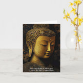 Buddha, spirituelle Meditation Karte (Gelbe Blume)