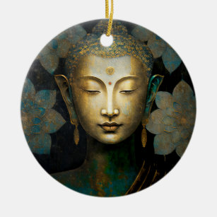 Buddha, spirituelle Meditation Keramik Ornament