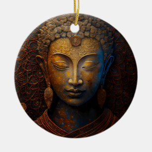 Buddha, spirituelle Meditation Keramik Ornament