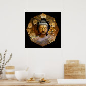 Buddha, spirituelle Meditation Poster (Küche)