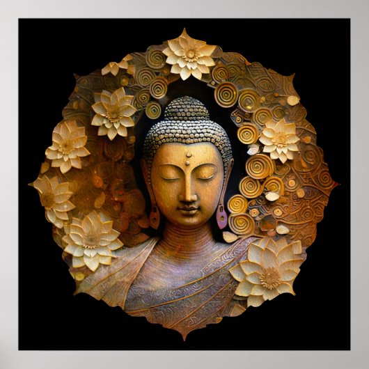 Buddha, spirituelle Meditation Poster (Vorne)