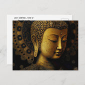 Buddha, spirituelle Meditation Postkarte (Vorne/Hinten)