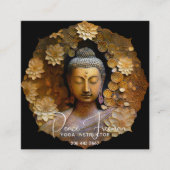 Buddha, spirituelle Meditation Quadratische Visitenkarte (Vorderseite)