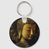 Buddha, spirituelle Meditation Schlüsselanhänger (Rückseite)