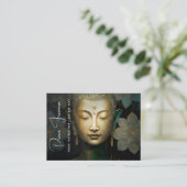 Buddha, spirituelle Meditation Visitenkarte (Stehend Vorderseite)