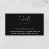 Buddha, spirituelle Meditation Visitenkarte (Rückseite)