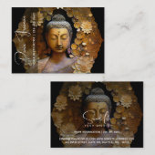 Buddha, spirituelle Meditation Visitenkarte (Vorne/Hinten)