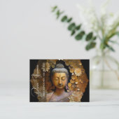 Buddha, spirituelle Meditation Visitenkarte (Stehend Vorderseite)