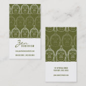 Buddha Spirituelle moderne Zen-Religion Visitenkar Visitenkarte (Vorne/Hinten)