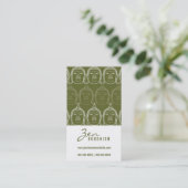 Buddha Spirituelle moderne Zen-Religion Visitenkar Visitenkarte (Stehend Vorderseite)