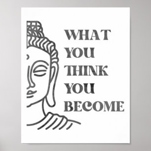 Buddha spiritueller Spruch, Buddhismus Vintage, Wi Poster