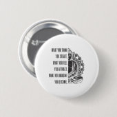 Buddha spiritueller Spruch Mandala Buddhismus Yoga Button (Vorne & Hinten)