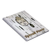 Buddha Spread Peace Spiral Foto Notebook Notizblock (Rechte Seite)