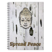 Buddha Spread Peace Spiral Foto Notebook Notizblock (Vorderseite)