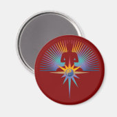Buddha Star 3D Magnet (Vorderseite/Rückseite)