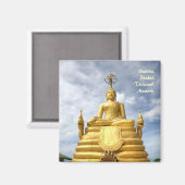 Buddha-Statue auf dem Hügel von Phuket Magnet (Vorderseite/Rückseite)