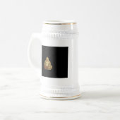 Buddha-Statue Bierglas (Vorderseite Links)