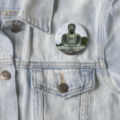 Buddha Statue Buddhismus Button (Beispiel)