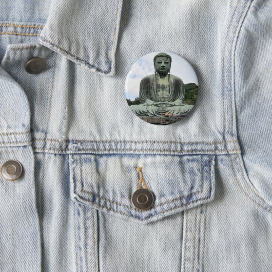 Buddha Statue Buddhismus Button (Beispiel)