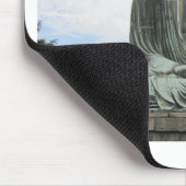 Buddha Statue Buddhismus Mousepad (Ecke)