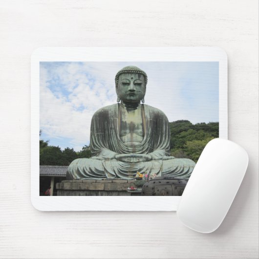 Buddha Statue Buddhismus Mousepad (Mit Mouse)