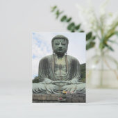 Buddha Statue Buddhismus Postkarte (Stehend Vorderseite)