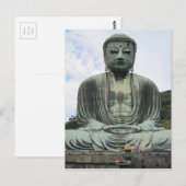 Buddha Statue Buddhismus Postkarte (Vorne/Hinten)