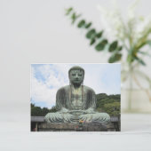 Buddha Statue Buddhismus Postkarte (Stehend Vorderseite)