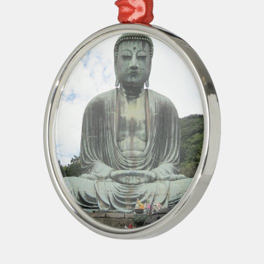 Buddha Statue Buddhismus Silbernes Ornament (Links)