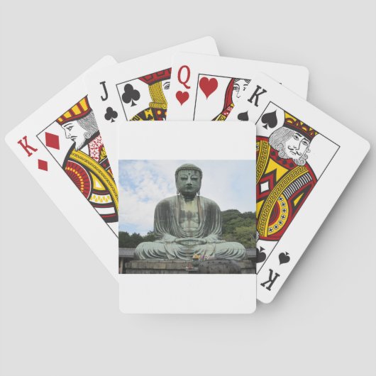Buddha Statue Buddhismus Spielkarten (Rückseite)