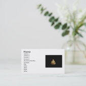 Buddha Statue Business Card Visitenkarte (Stehend Vorderseite)