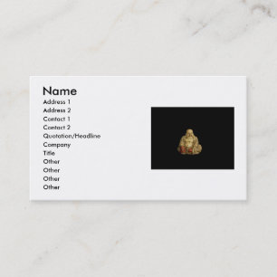 Buddha Statue Business Card Visitenkarte