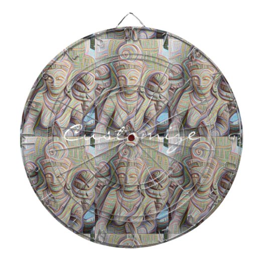 Buddha-Statue Dartscheibe (vorne)