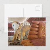 Buddha Statue Feet Postkarte (Vorne/Hinten)