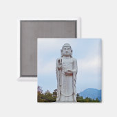 Buddha-Statue in Südkorea, Asien Magnet (Vorderseite/Rückseite)