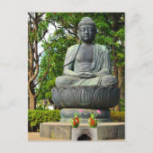 Buddha-Statue in Tokio, Japan Postkarte (Vorderseite)