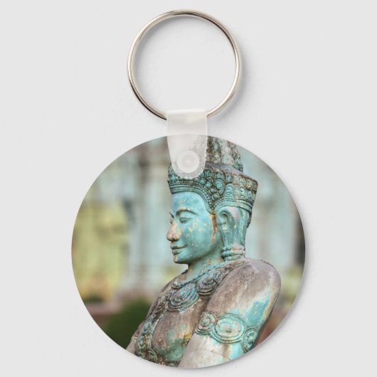 Buddha-Statue Kambodscha Schlüsselanhänger (Vorderseite)