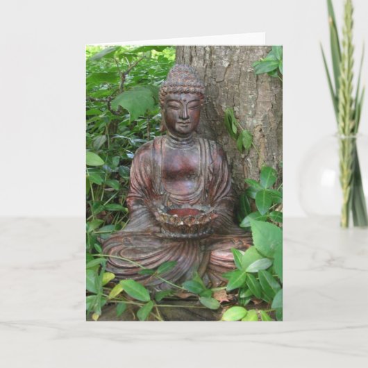Buddha Statue Karte (Vorderseite)