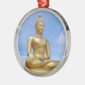 Buddha-Statue Ornament Aus Metall (Links)
