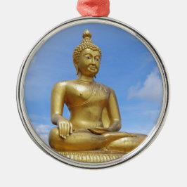 Buddha-Statue Ornament Aus Metall