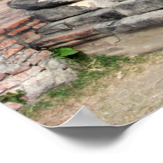 Buddha-Statue Poster (Ecke)