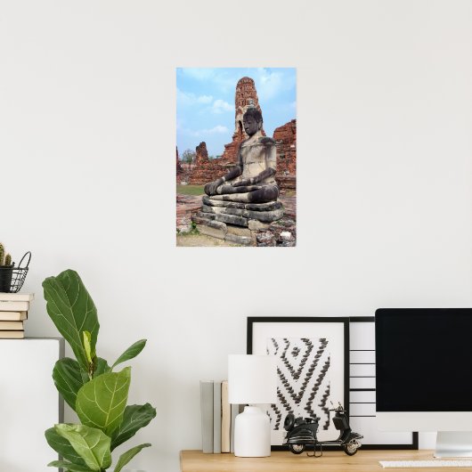 Buddha-Statue Poster (Heimbüro)